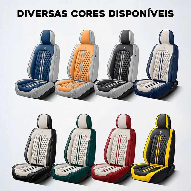Kit Capas de Bancos Premium | Completo para Bancos Dianteiros e Traseiros