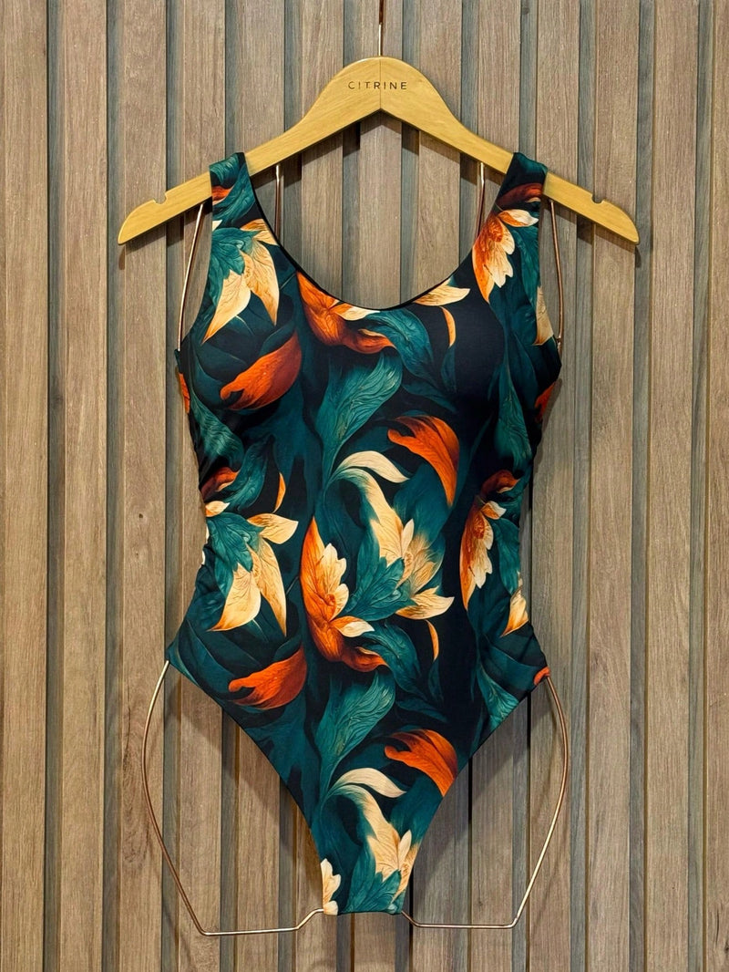 Kit Conjunto Body Maiô E Saida De Praia Premium
