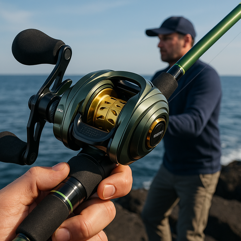 Carretilha de Pesca Titan Pro Anti Cabeleira