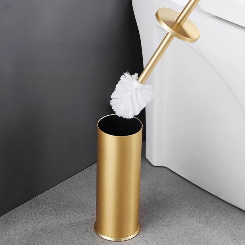 Escova Sanitária para Banheiro com Suporte Alumínio Premium