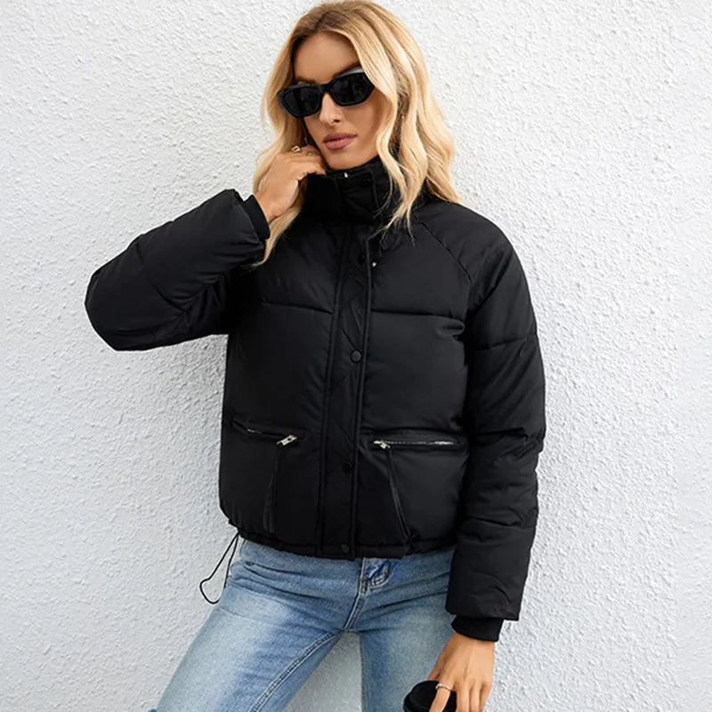 Jaqueta Puffer Feminina com Ziper- Melinda