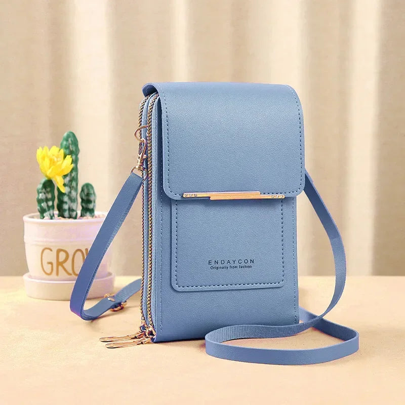 Bolsa Crossbody com Tela Touch Antifurto Para Celular Bolsa Crossbody com Tela Touch Antifurto Para Celular KITO MAGAZINE Azul 