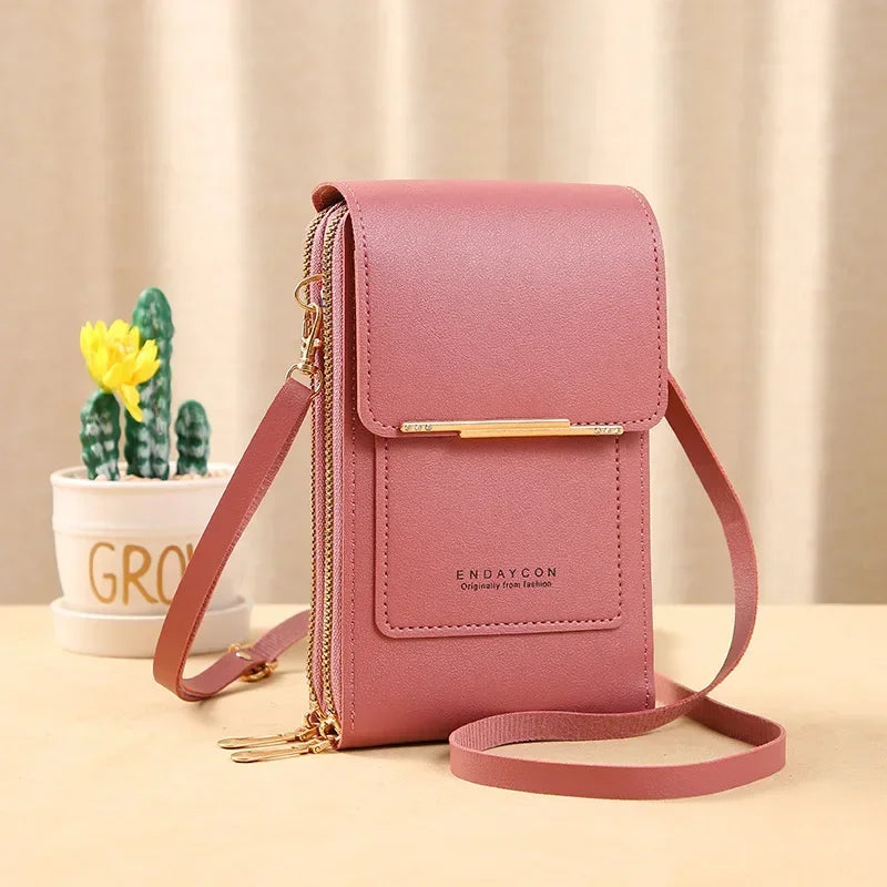 Bolsa Crossbody com Tela Touch Antifurto Para Celular Bolsa Crossbody com Tela Touch Antifurto Para Celular KITO MAGAZINE Magenta 