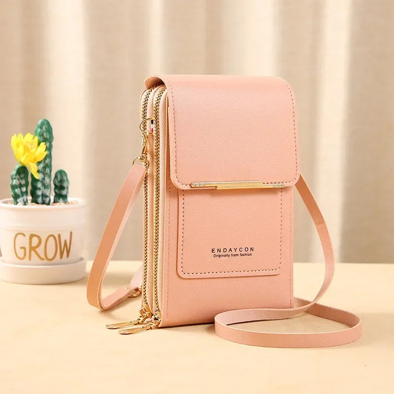 Bolsa Crossbody com Tela Touch Antifurto Para Celular Bolsa Crossbody com Tela Touch Antifurto Para Celular KITO MAGAZINE Salmon 