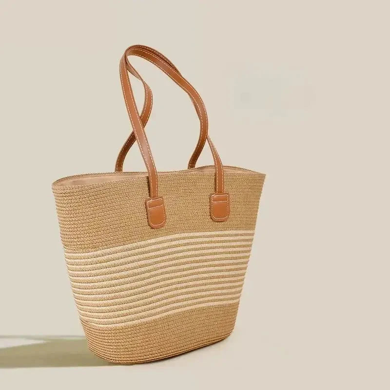 Bolsa de Palha Sacola Grande Kito Magazine 