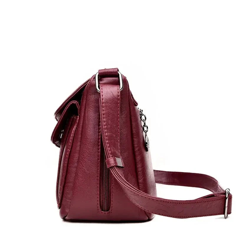 Bolsa Transversal Feminina Couro Kito Magazine 