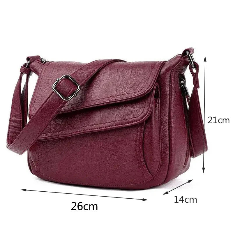 Bolsa Transversal Feminina Couro Kito Magazine 
