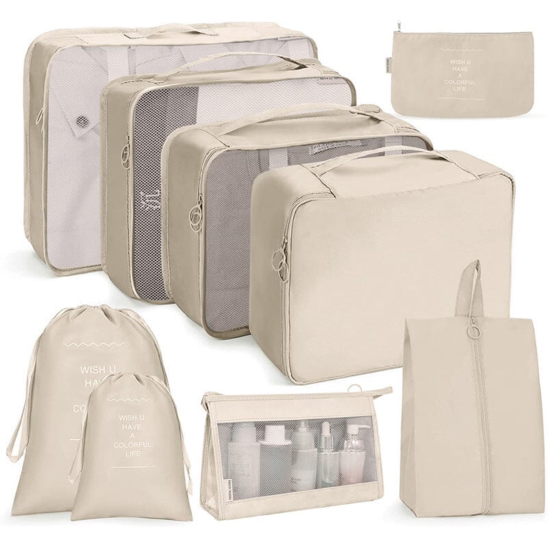 Bolsas Organizadoras Premium Kit - Compre 5 Leve 8 Kit com Bolsas Organizadoras Premium - Compre 5 Leve 8 kito magazine Bege 