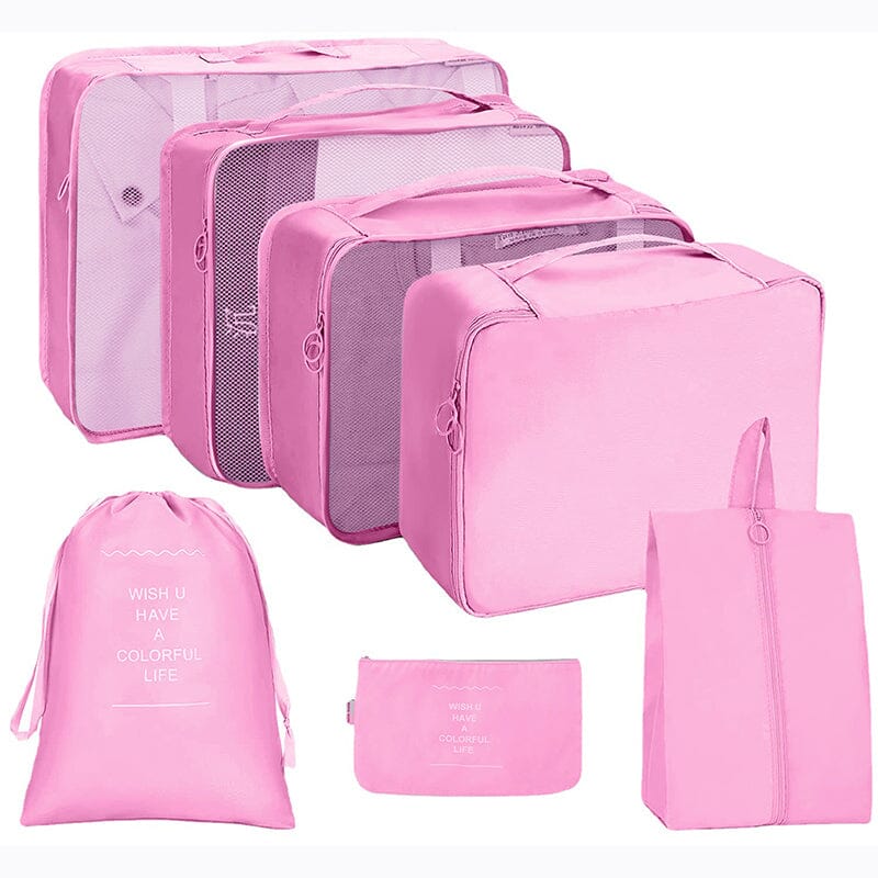 Bolsas Organizadoras Premium Kit - Compre 5 Leve 8 Kit com Bolsas Organizadoras Premium - Compre 5 Leve 8 kito magazine Rosa 