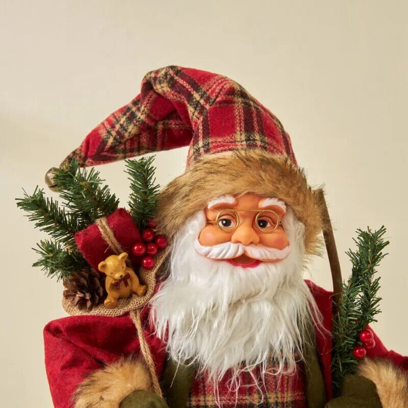 Boneco de Papai Noel Grande Decoração de Natal Casa e Jardim - Boneco de Papai Noel Grande Decoração de Natal KITO MAGAZINE 