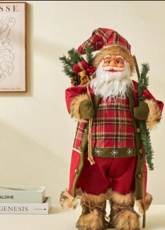Boneco de Papai Noel Grande Decoração de Natal Casa e Jardim - Boneco de Papai Noel Grande Decoração de Natal KITO MAGAZINE PN01 