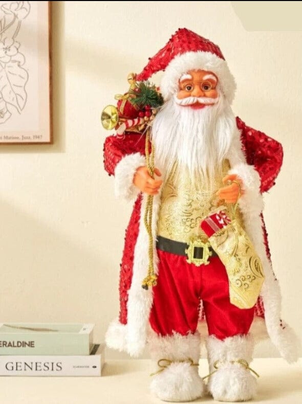 Boneco de Papai Noel Grande Decoração de Natal Casa e Jardim - Boneco de Papai Noel Grande Decoração de Natal KITO MAGAZINE PN04 