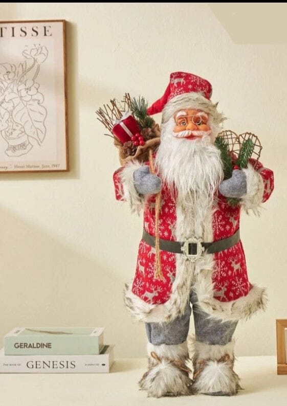 Boneco de Papai Noel Grande Decoração de Natal Casa e Jardim - Boneco de Papai Noel Grande Decoração de Natal KITO MAGAZINE PN05 