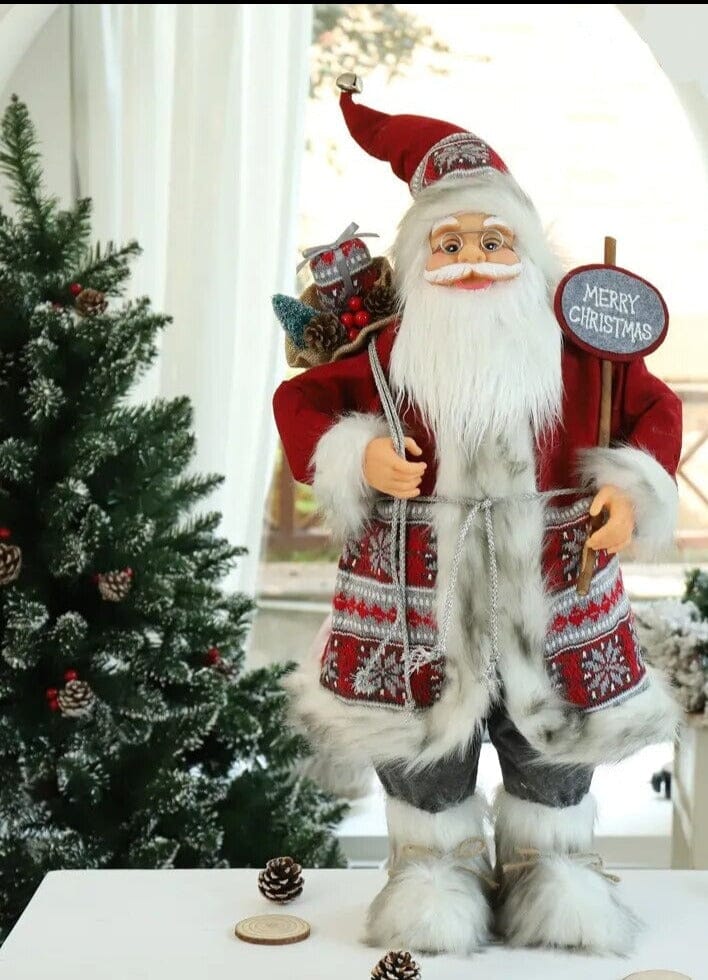 Boneco de Papai Noel Grande Decoração de Natal Casa e Jardim - Boneco de Papai Noel Grande Decoração de Natal KITO MAGAZINE PN07 