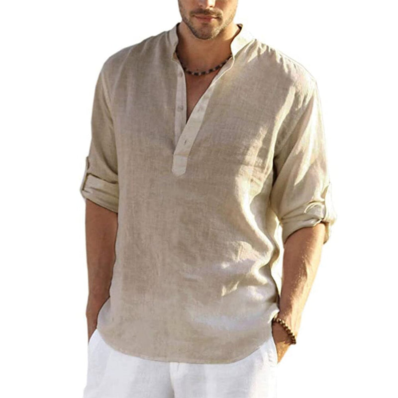 Camisa Masculina Bata Bali Camisa Masculina Bata Bali KITO MAGAZINE Caqui P 