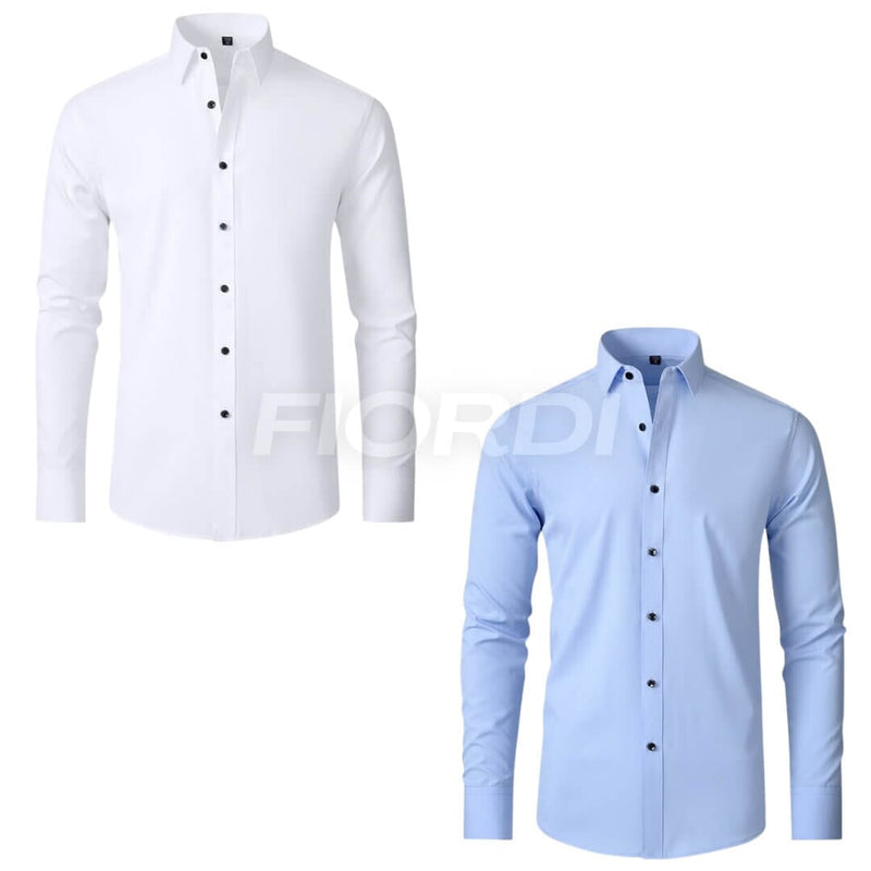 Camisa Social - Ultra Tech™ (COMPRE 1 & LEVE 2) Camisa Social - Ultra Tech™ (COMPRE 1 & LEVE 2) kito magazine Azul Clara Preta P