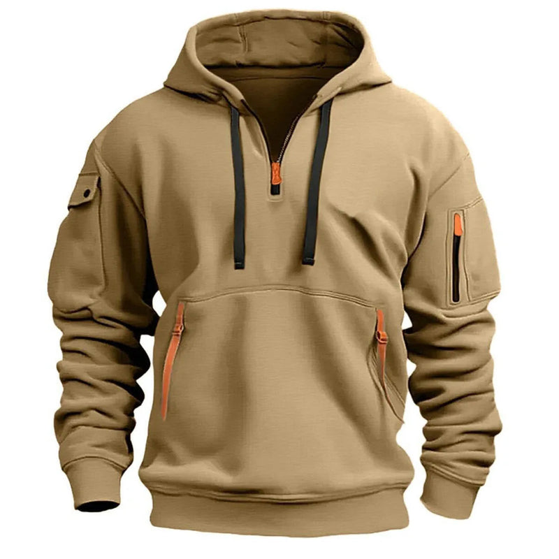 Casaco de Moletom Masculino Iwoa Vestuario Masculino - Casaco de Moletom Masculino Iwoa KITO MAGAZINE khaki XXXG 