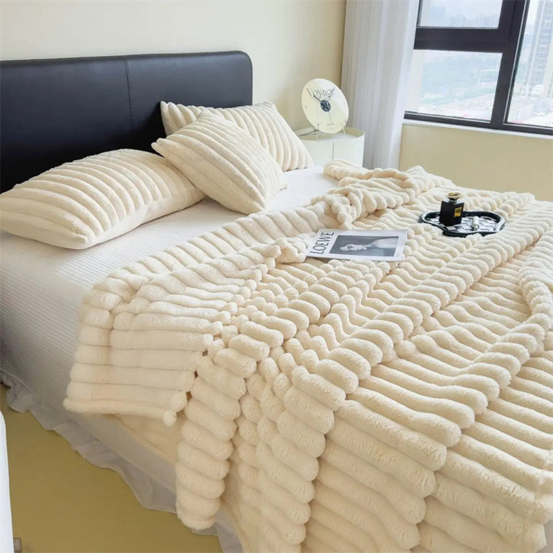 Cobertor Manta Microfibra Fleece Quarto - Cobertor Manta Microfibra Fleece KITO MAGAZINE Branco Queen 