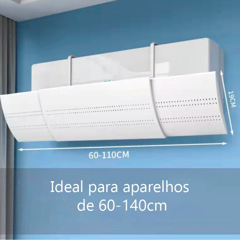Defletor de Ar Condicionado Ajustável Casa e Jardim - Defletor de Ar Condicionado Ajustável KITO MAGAZINE 60-110cm Branco 