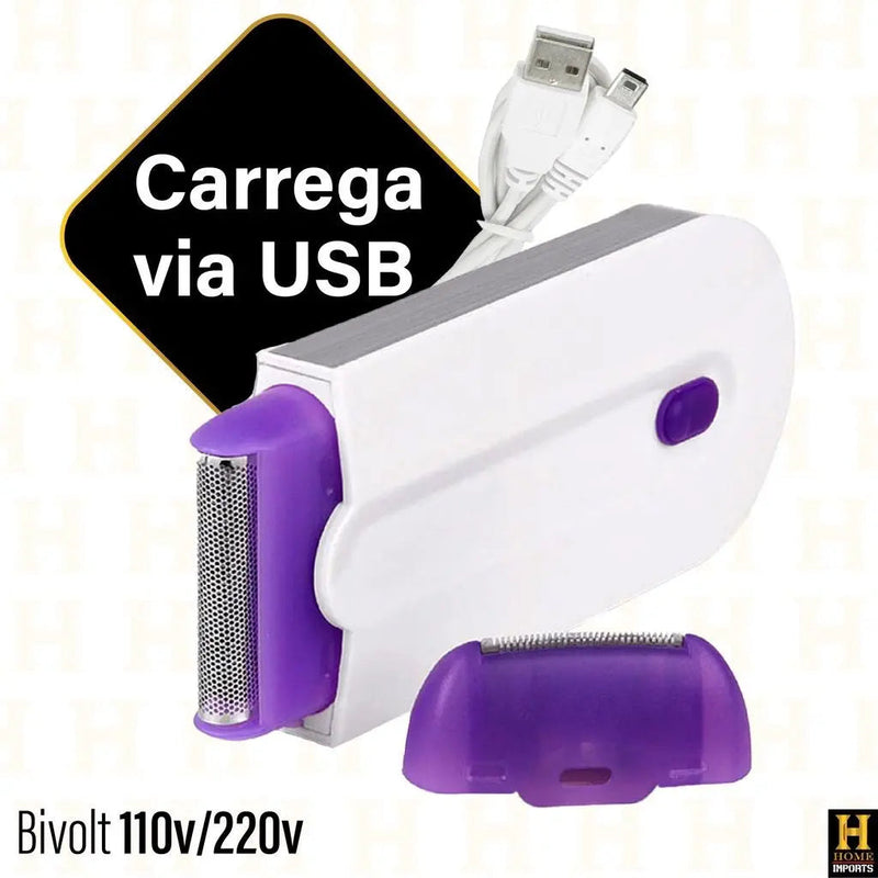 Depilador Feminino Indolor 2 em 1 - LaserFlex + [Brinde Exclusivo] Depilador Feminino Indolor 2 em 1 - LaserFlex KITO MAGAZINE 