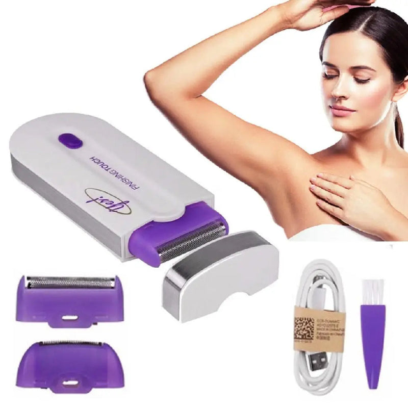 Depilador Feminino Indolor 2 em 1 - LaserFlex + [Brinde Exclusivo] Depilador Feminino Indolor 2 em 1 - LaserFlex KITO MAGAZINE Branco 