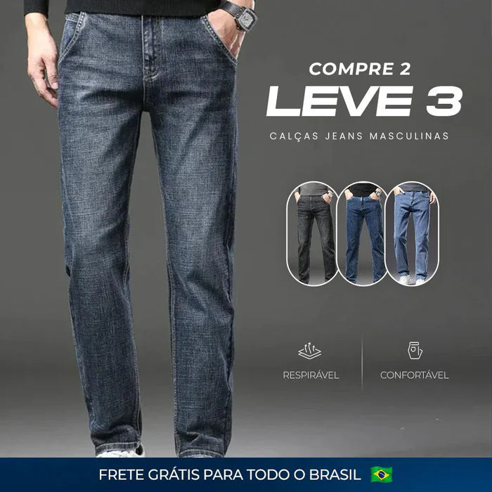 Calça Jeans Masculina Clássica - Direto Da Fábrica [COMPRE 2 LEVE 3]