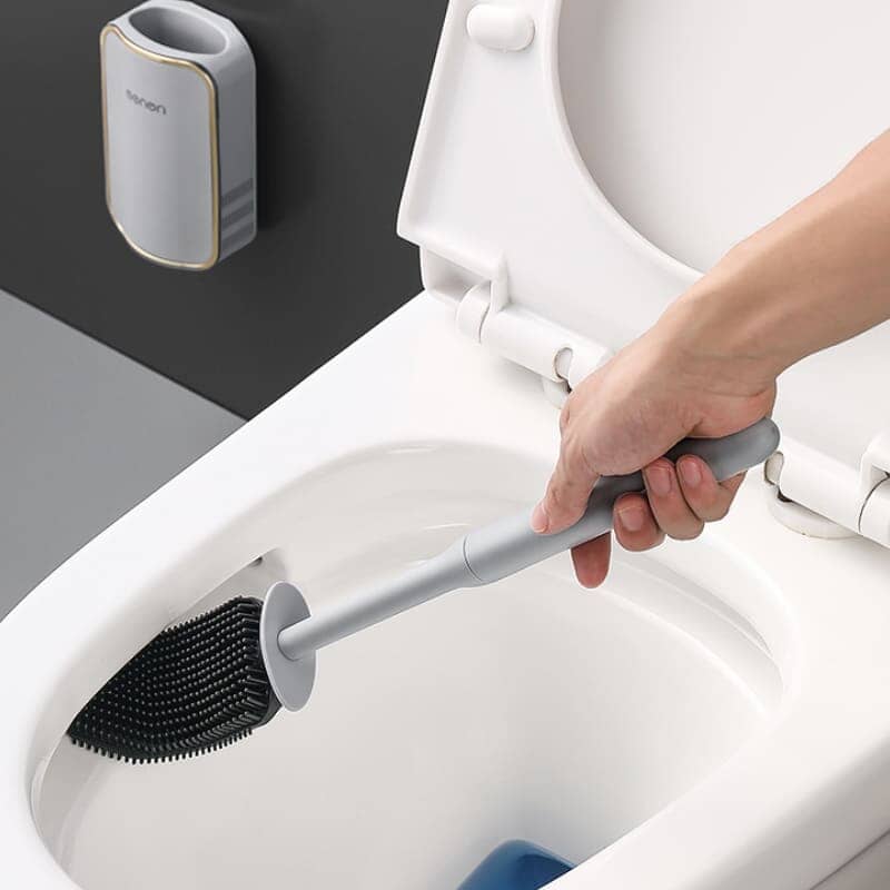 Escova Sanitária para Banheiro Silicone com Suporte Escova Sanitária para Banheiro Silicone com Suporte KITO MAGAZINE 