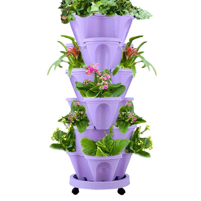 Horta Vertical BoxPlant Jardinagem - Horta Vertical BoxPlant kito magazine Roxo 3 unidades 