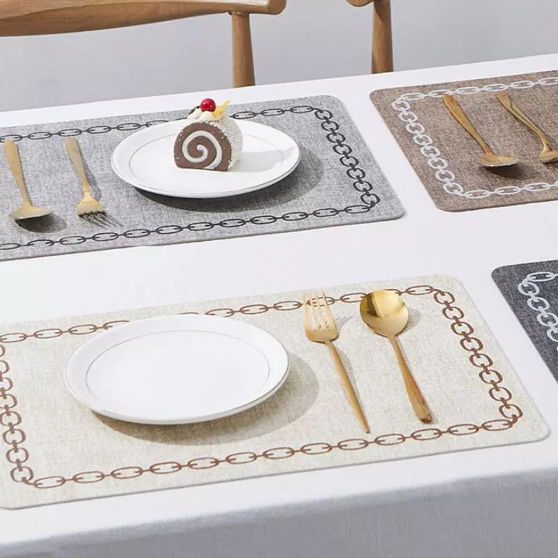 Jogo Americano Kit Descanso de Prato Quadrado Decorativo Mesa Posta - Jogo Americano Kit Descanso de Prato Quadrado Decorativo Kito Magazine 