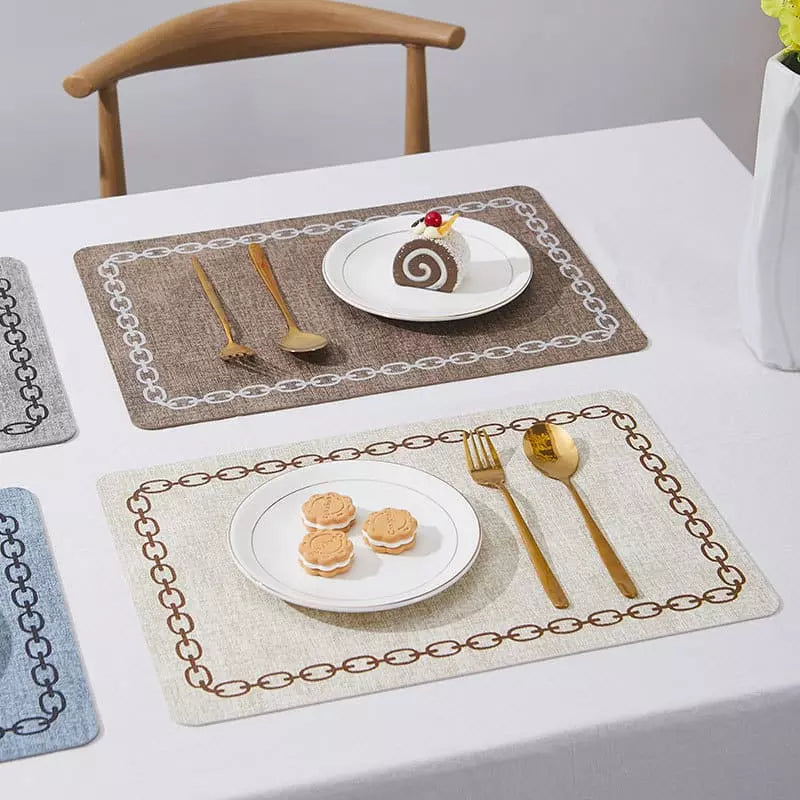 Jogo Americano Kit Descanso de Prato Quadrado Decorativo Mesa Posta - Jogo Americano Kit Descanso de Prato Quadrado Decorativo Kito Magazine 