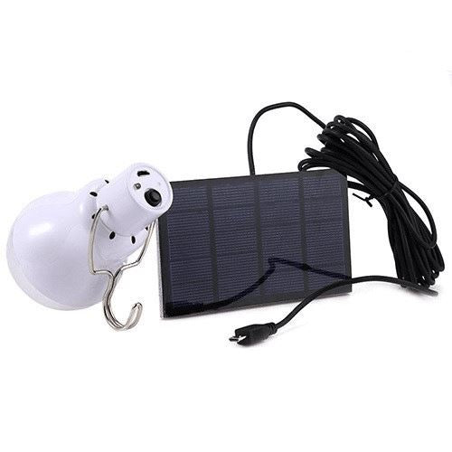 Lâmpada Solar LED Portátil USB Impermeável Lanterna - Refletor Solar Holofote com Sensor de Presença Kito Magazine 