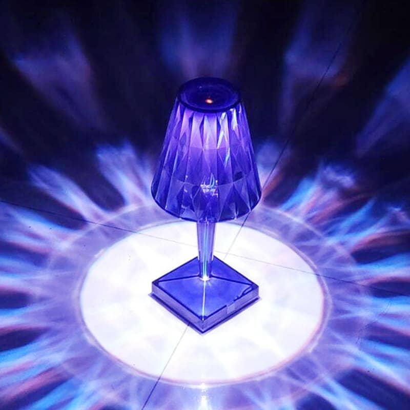 Luminária de Mesa Led Sem Fio 3 em 1 Premium Sala de Estar - Luminária de Mesa Led Sem Fio 3 em 1 Premium Polihousi Cridia Colors™ Kito Magazine Azul 