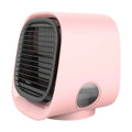 Mini Ar Condicionado Portátil de Mesa Climatização e Ventilação - Mini Ar Condicionado KITO MAGAZINE Rosa 