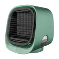 Mini Ar Condicionado Portátil de Mesa Climatização e Ventilação - Mini Ar Condicionado KITO MAGAZINE Verde 