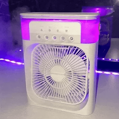 Mini Ventilador e Humidificador de Ar Portátil Climatização e Ventilação - Ventilador Portátil e Humidificador de Ar Kito Magazine Branco 
