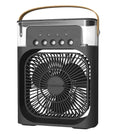 Mini Ventilador e Humidificador de Ar Portátil Climatização e Ventilação - Ventilador Portátil e Humidificador de Ar Kito Magazine Preto 