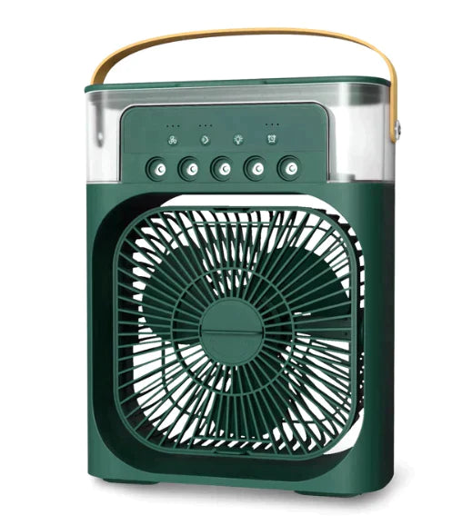 Mini Ventilador e Humidificador de Ar Portátil Climatização e Ventilação - Ventilador Portátil e Humidificador de Ar Kito Magazine Verde 
