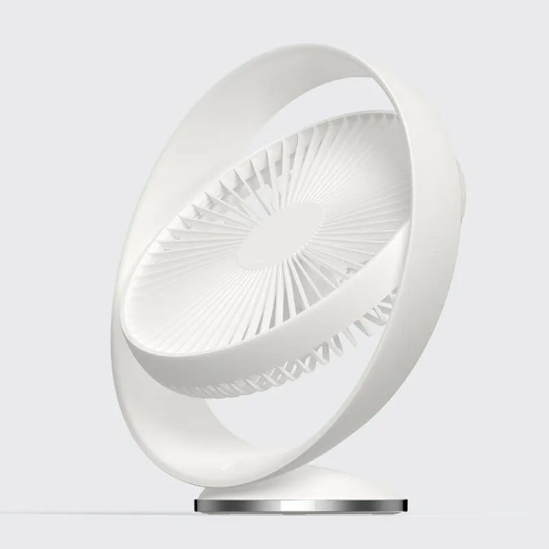 Mini Ventilador Recarregável Com 3 Velocidade Ventiladores Móveis e USB(USB & Mobile Fans) KITO MAGAZINE Branco 