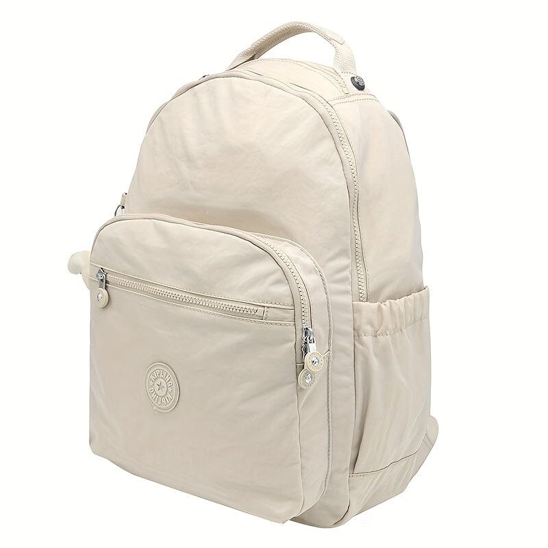 Mochila Escolar De Nylon Material Leve Mochila Escolar De Nylon Material Leve Kito Magazine Branco-creme 