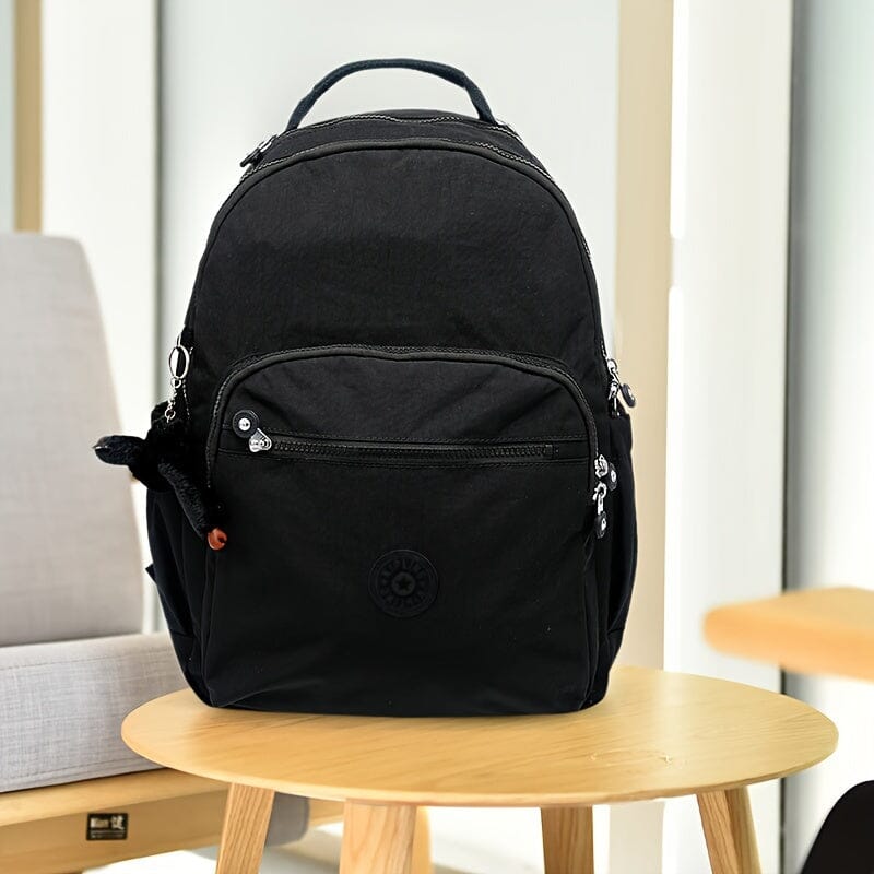 Mochila Escolar De Nylon Material Leve Mochila Escolar De Nylon Material Leve Kito Magazine Preto Escuro 