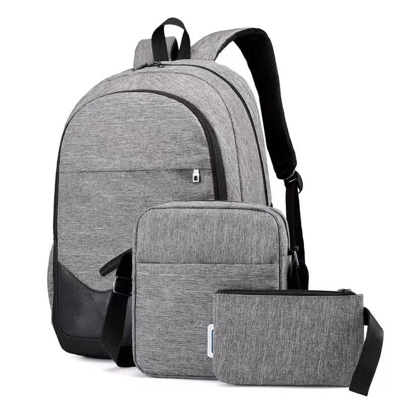 Mochila Executiva Masculina 3 em 1 Impacto Kito Magazine Cinza 