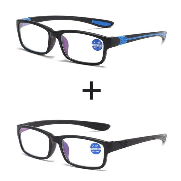 Óculos Inteligente Adaptável Ultra Vision 2 - Óculos Inteligente Adaptável Ultra Vision KITO MAGAZINE 1 Azul + 1 Preto +200 