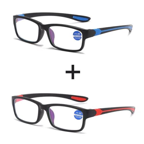 Óculos Inteligente Adaptável Ultra Vision 2 - Óculos Inteligente Adaptável Ultra Vision KITO MAGAZINE 1 Azul + Vermelho +200 