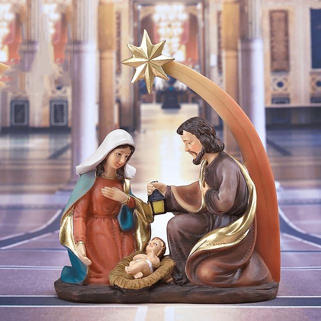 Presépio de Natal - A Sagrada Família Csa e Jardim - Estatueta de Natal - A Sagrada Família KITO MAGAZINE 