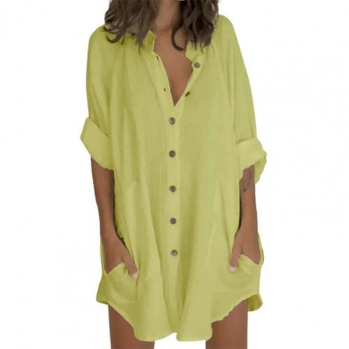 Saída de banho chemise Antônia Vestuari Feminino - Saída de banho chemise Antônia KITO MAGAZINE Verde P 