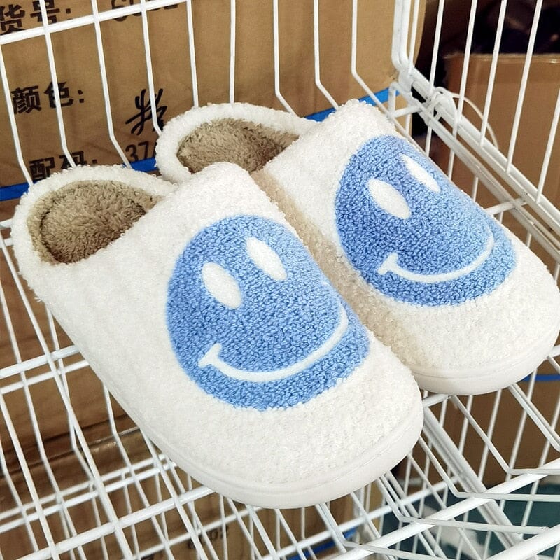 Slippers Pantufas Smile - Comfy Slip-On Quarto - 22 KITO MAGAZINE Azul Claro 36-37 