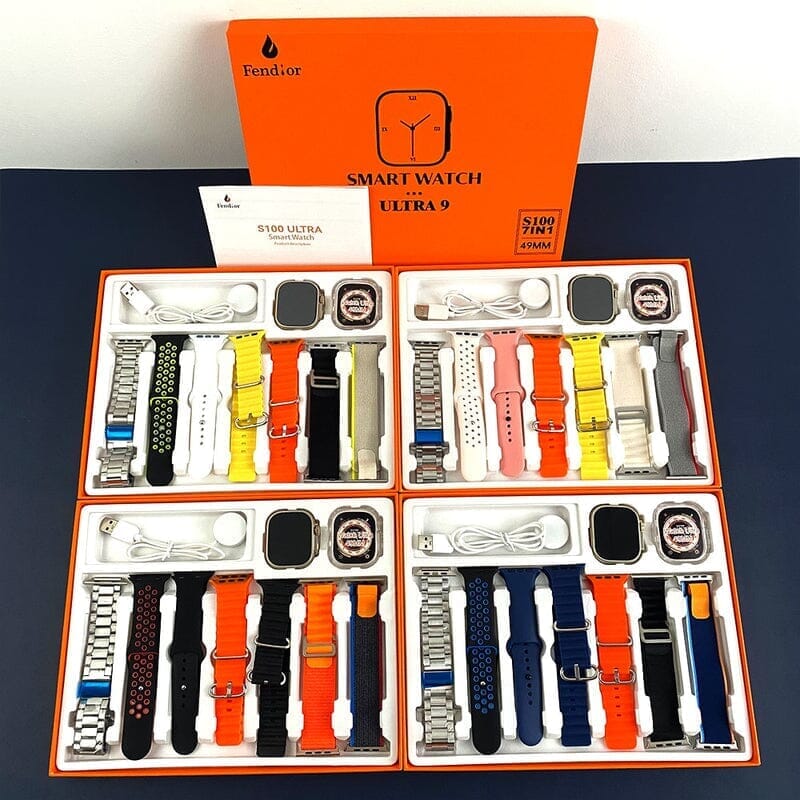 SmartWatch Serie 9 Ultra + Kit com 7 Pulseira + Case de Proteção (BRINDE!) SmartWatch Serie 9 Ultra + Kit com 7 Pulseira (BRINDE!) + Case de Proteção (BRINDE!) kito Magazine 