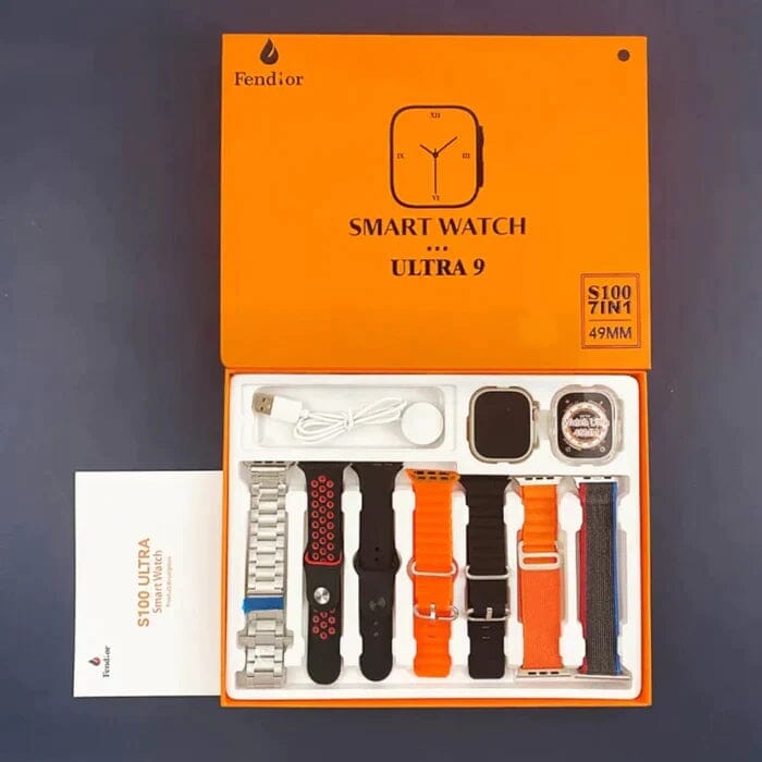 SmartWatch Serie 9 Ultra + Kit com 7 Pulseira + Case de Proteção (BRINDE!) SmartWatch Serie 9 Ultra + Kit com 7 Pulseira (BRINDE!) + Case de Proteção (BRINDE!) kito Magazine KIT 1 