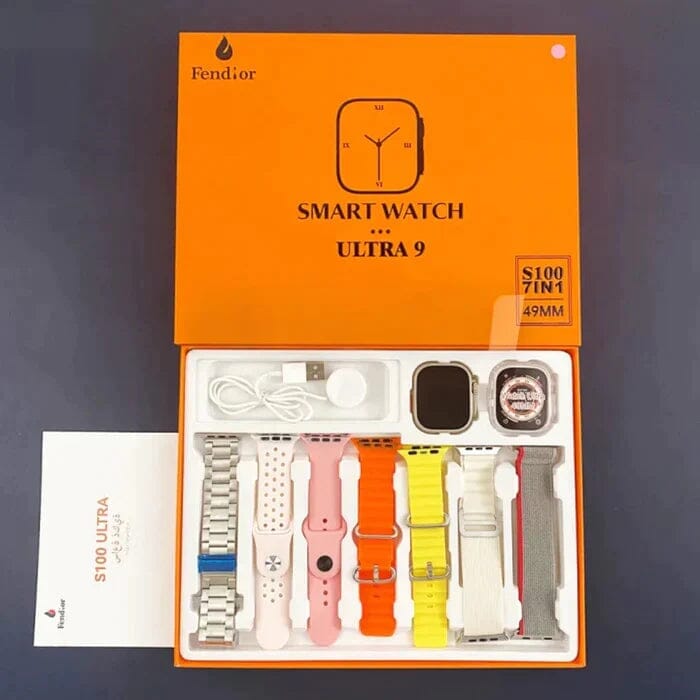 SmartWatch Serie 9 Ultra + Kit com 7 Pulseira + Case de Proteção (BRINDE!) SmartWatch Serie 9 Ultra + Kit com 7 Pulseira (BRINDE!) + Case de Proteção (BRINDE!) kito Magazine KIT 2 