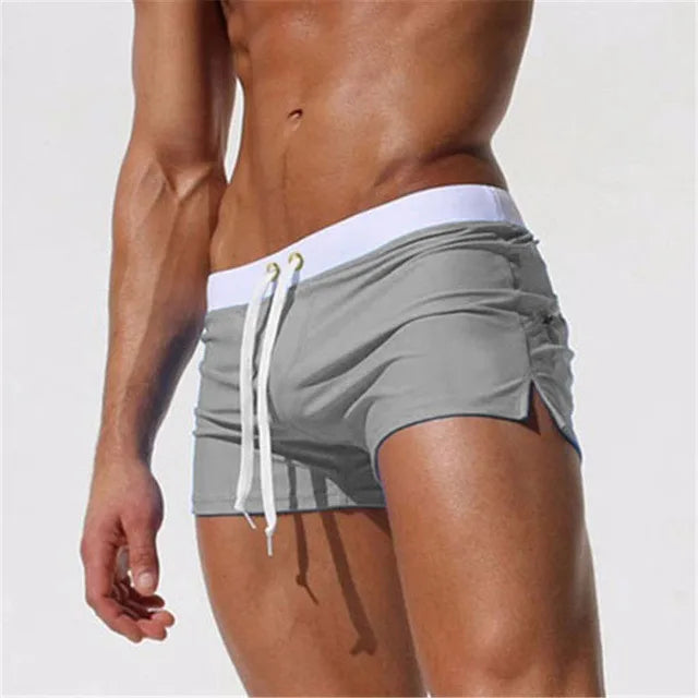 Sunga Masculina Boxer Beach com Bolso Sunga Masculina Boxer Beach com Bolso KITO MAGAZINE Cinza Claro P 